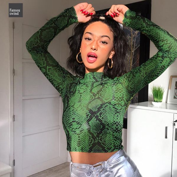 повседневный печати зеленый футболка snake женщины mesh top с длинным рукавом прозрачный змеиной t shirt tops crop high neck, White
повседневный печати зеленый футболка snake женщины mesh top с длинным рукавом прозрачный змеиной t shirt tops crop high neck, White
