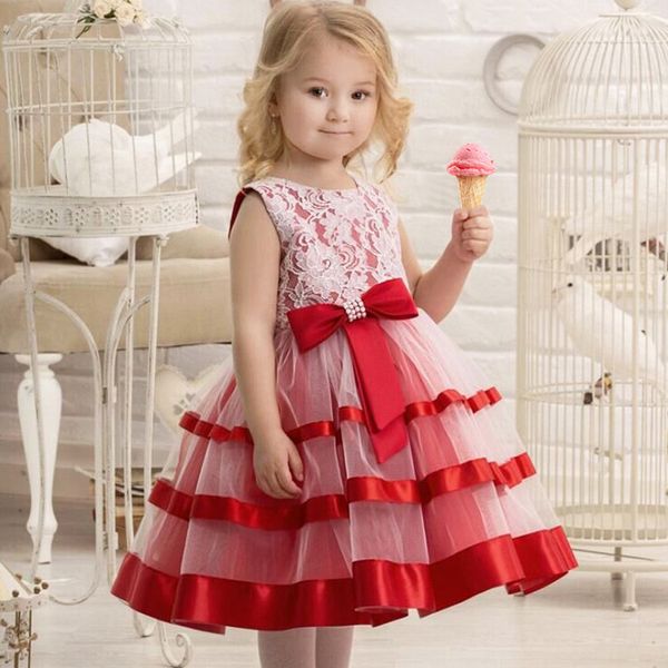 europe and america 2019 autumn girls one piece large bow children's dress princess dress lace tutu, Red;yellow
europe and america 2019 autumn girls one piece large bow children's dress princess dress lace tutu, Red;yellow