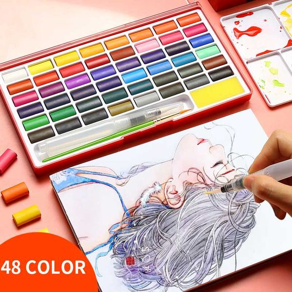 36/48 colors solid water color paint set box watercolor painting pigment pocket set for school students drawing artist supplies
36/48 colors solid water color paint set box watercolor painting pigment pocket set for school students drawing artist supplies