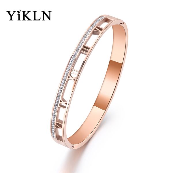 yikln classic roman numerals stainless steel cuff bracelet jewelry for women rhinestone bracelets bangle valentine gift yb19004, Black
yikln classic roman numerals stainless steel cuff bracelet jewelry for women rhinestone bracelets bangle valentine gift yb19004, Black