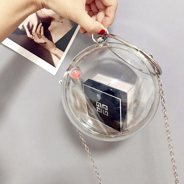 2020 new women's transparent bag spherical design portable ball transparent bag messenger chain mini
2020 new women's transparent bag spherical design portable ball transparent bag messenger chain mini