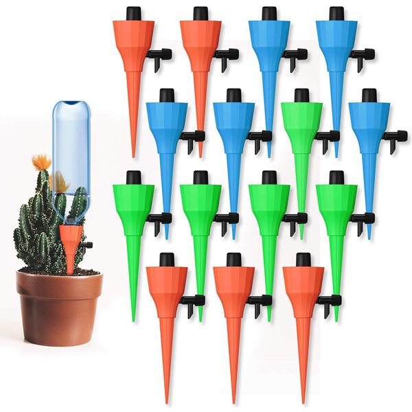 plant self watering spikes devices, 24pack adjustable plants drip irrigation spike with slow release control valve switch
plant self watering spikes devices, 24pack adjustable plants drip irrigation spike with slow release control valve switch