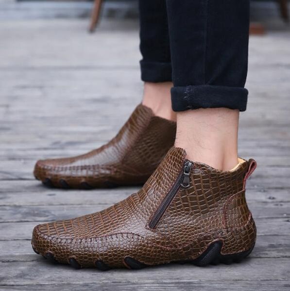 fashion quality leather men boots winter warm casual shoes men footwear zipper male ankle black boots big size 47
fashion quality leather men boots winter warm casual shoes men footwear zipper male ankle black boots big size 47