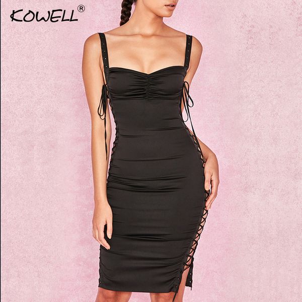kowell side lace up spaghetti strap bodycon dress hollow out sleeveless summer women dress backless nightclub party, White;black
kowell side lace up spaghetti strap bodycon dress hollow out sleeveless summer women dress backless nightclub party, White;black