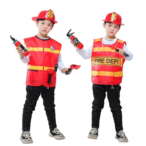 kids firefighter costumes baby boys clothing set halloween party cosplay roleplay fireman costumes for teenager boys with belt, Black;red
kids firefighter costumes baby boys clothing set halloween party cosplay roleplay fireman costumes for teenager boys with belt, Black;red