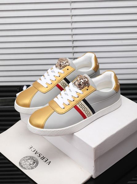 new style high-end luxury men's casual sports basketball shoes fashion design brand platform men's shoes retro medusa pattern size, Black
new style high-end luxury men's casual sports basketball shoes fashion design brand platform men's shoes retro medusa pattern size, Black