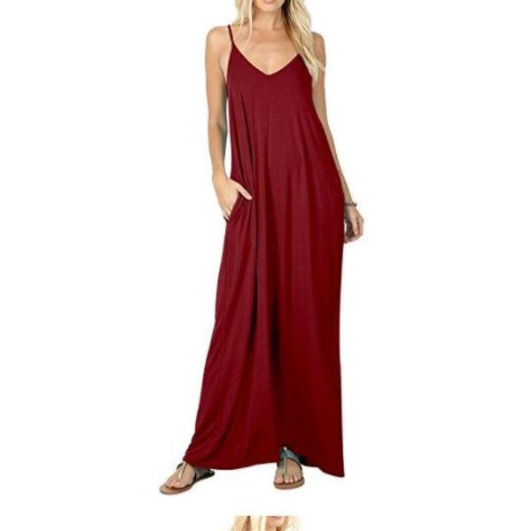 women solid long beach maxi boho dresses summer casual spaghetti strap dress clothing fashion casual dress, Black;gray
women solid long beach maxi boho dresses summer casual spaghetti strap dress clothing fashion casual dress, Black;gray