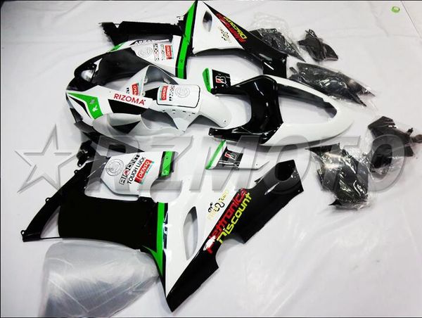 new abs motorcycle bike fairings 100% fit for kawasaki ninja zx6r 636 2005 2006 zx-6r 05 06 bodywork set black white green
new abs motorcycle bike fairings 100% fit for kawasaki ninja zx6r 636 2005 2006 zx-6r 05 06 bodywork set black white green