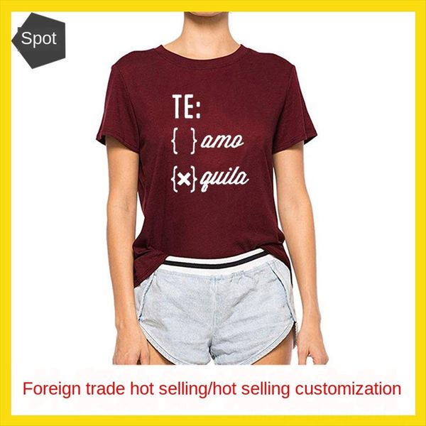 women's te amo guila letter casual loose short-sleeved t-shirt women's te amo guila letter casual loose short-sleeved t-shirt, White
women's te amo guila letter casual loose short-sleeved t-shirt women's te amo guila letter casual loose short-sleeved t-shirt, White