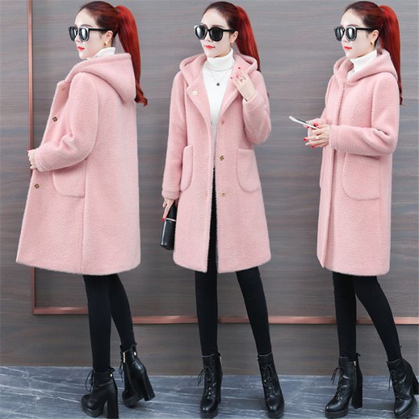 women jacket fashion long-sleeved versatile self-cultivation solid color autumn winter new women plush long coat, Black
women jacket fashion long-sleeved versatile self-cultivation solid color autumn winter new women plush long coat, Black