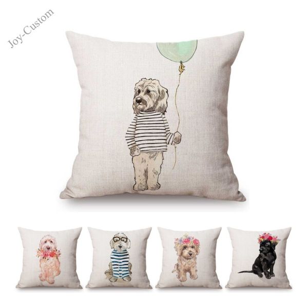 cute hand sketches flower crown dog kids' gift pillow cover cotton linen sofa lovely cushion cover cojines decorativos para sofa
cute hand sketches flower crown dog kids' gift pillow cover cotton linen sofa lovely cushion cover cojines decorativos para sofa