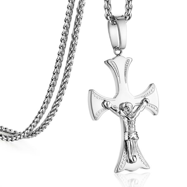 fashion- stainless steel jesus cross pendants & necklaces men women silver statement link chain colar christ jewelry gifts mn123
fashion- stainless steel jesus cross pendants & necklaces men women silver statement link chain colar christ jewelry gifts mn123