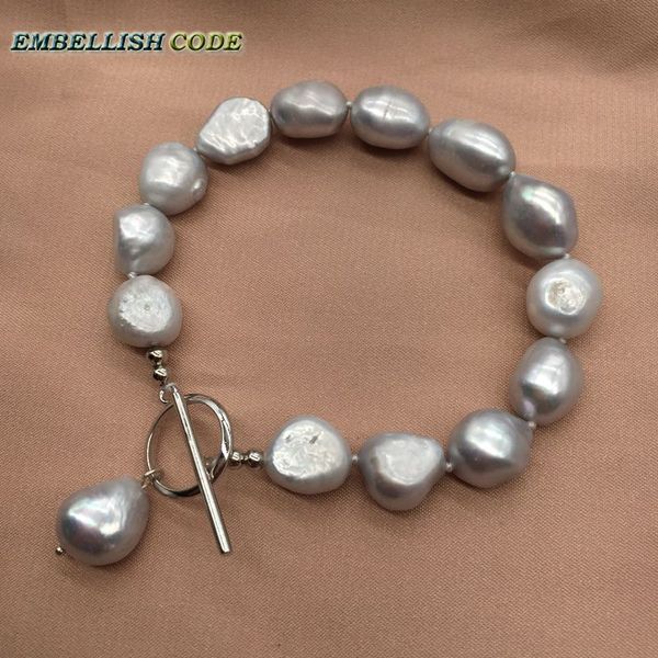 nice special iq ot clasp pendant on bracelet semi baroque pearls bangle gray natural freshwater pearls for party jewery, Black
nice special iq ot clasp pendant on bracelet semi baroque pearls bangle gray natural freshwater pearls for party jewery, Black