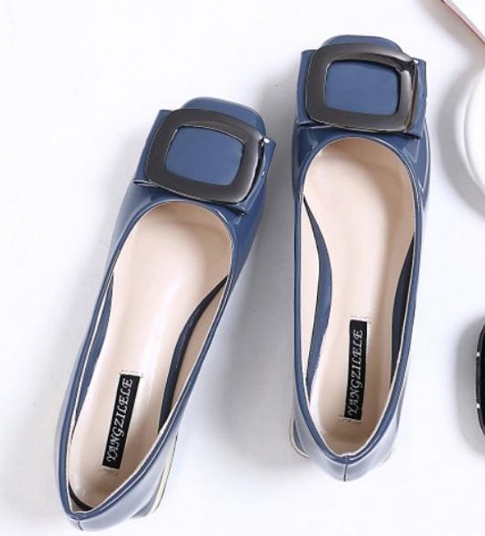 2019 women's shoes in spring and autumn with new style low heel square head @122, Black
2019 women's shoes in spring and autumn with new style low heel square head @122, Black