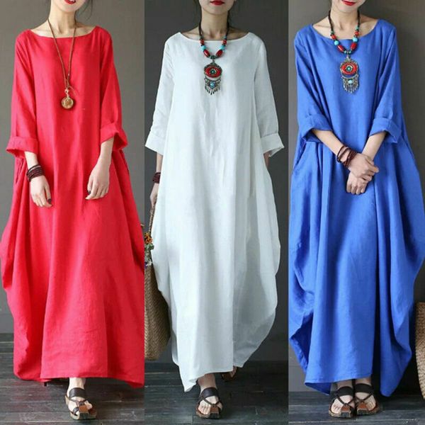 2019 fashion women clothes girls dress cotton linen loose maxi dress new dresses, Black;gray
2019 fashion women clothes girls dress cotton linen loose maxi dress new dresses, Black;gray
