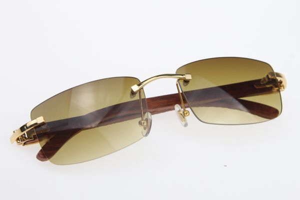 2019 new style carved wood sunglasses 8200757 rimless glasses designer wooden sunglasses with box brown, White;black
2019 new style carved wood sunglasses 8200757 rimless glasses designer wooden sunglasses with box brown, White;black