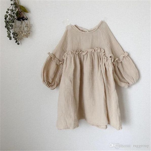 db ins autumn summer litttle girls organc linen cotton dresses long puff sleeve blank ruffles a-line designs kids children dresses clothing, Red;yellow
db ins autumn summer litttle girls organc linen cotton dresses long puff sleeve blank ruffles a-line designs kids children dresses clothing, Red;yellow
