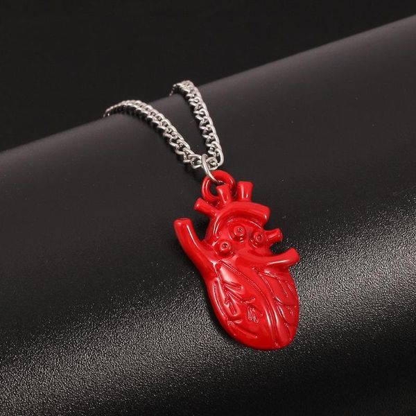 punk anatomia heart pendant necklace anatomical red color heart science biology choker necklaces gifts for, Silver
punk anatomia heart pendant necklace anatomical red color heart science biology choker necklaces gifts for, Silver