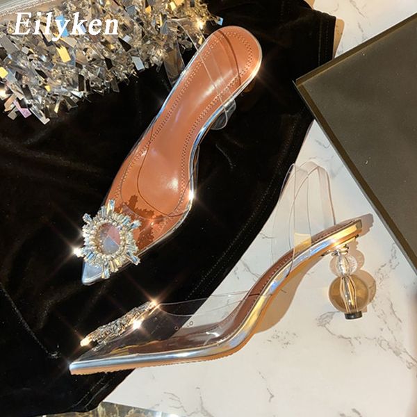 eilyken fashion strange perspex crystal heel pumps pvc transparent sun diamond pointed toe high heel sandals party shoes, Black
eilyken fashion strange perspex crystal heel pumps pvc transparent sun diamond pointed toe high heel sandals party shoes, Black