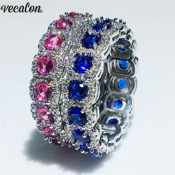 vecalon romantic anniversary party ring diamonds cz 925 sterling silver engagement wedding band rings for women men finger jewelry, Slivery;golden
vecalon romantic anniversary party ring diamonds cz 925 sterling silver engagement wedding band rings for women men finger jewelry, Slivery;golden