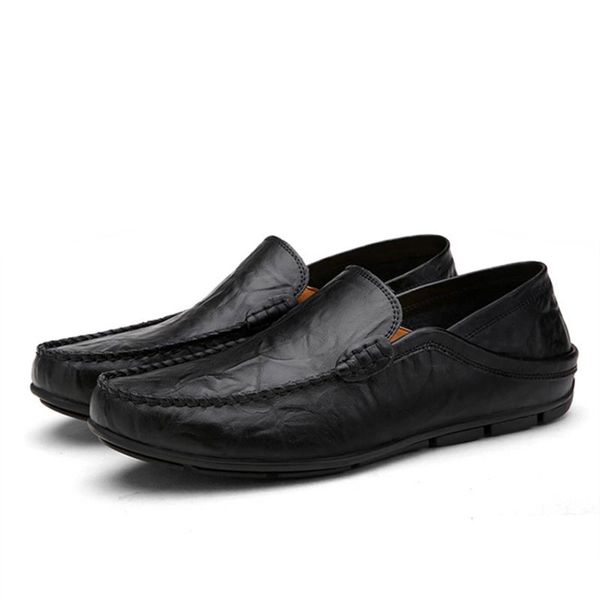 big size 38-47 slip on casual men loafers comfortable soft bottom mens moccasins shoes genuine leather mens flat shoes, Black
big size 38-47 slip on casual men loafers comfortable soft bottom mens moccasins shoes genuine leather mens flat shoes, Black