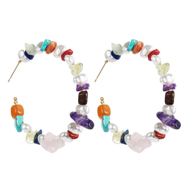 fashion ins wind alloy ring turquoise imitation pearl beaded earrings personality national wind trend network red street, Golden;silver
fashion ins wind alloy ring turquoise imitation pearl beaded earrings personality national wind trend network red street, Golden;silver