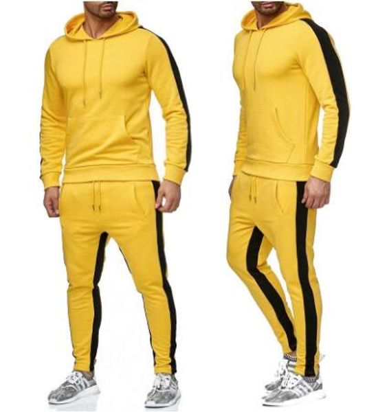 men's tracksuit stripe patchwork big pocket sweatsuit men hooded sweatshirt and pants sportswear sets casual fitness male sets, Gray
men's tracksuit stripe patchwork big pocket sweatsuit men hooded sweatshirt and pants sportswear sets casual fitness male sets, Gray