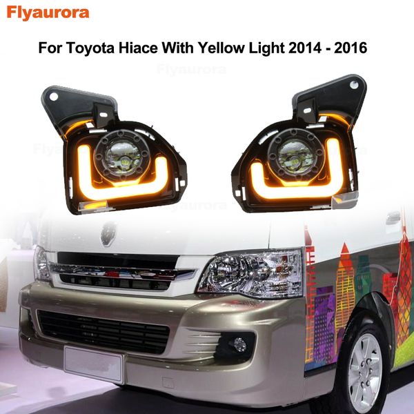 led daytime running light fog lamp car led strip white yellow turn signal waterproof for hiace 2014 2015 2016 car styling
led daytime running light fog lamp car led strip white yellow turn signal waterproof for hiace 2014 2015 2016 car styling