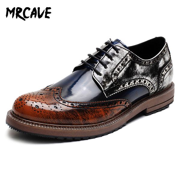 mrcave 2020 new genuine leather men brogues shoes lace-up bullock business dress men oxfords shoes male formal shoe, Black
mrcave 2020 new genuine leather men brogues shoes lace-up bullock business dress men oxfords shoes male formal shoe, Black