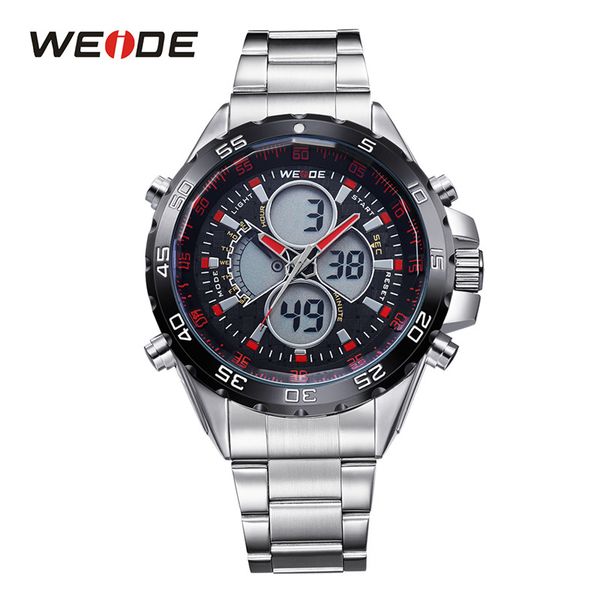 weide new fashion men sport watch luxury brand full steel strap military analog digital causal clocks man relogio masculino, Slivery;brown
weide new fashion men sport watch luxury brand full steel strap military analog digital causal clocks man relogio masculino, Slivery;brown