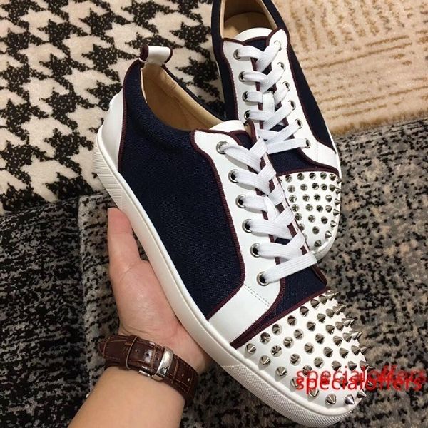 new wholesale lace up luxury brands men,women casual shoes women red bottom sneakers,20 colors walking flat party dress, Black
new wholesale lace up luxury brands men,women casual shoes women red bottom sneakers,20 colors walking flat party dress, Black
