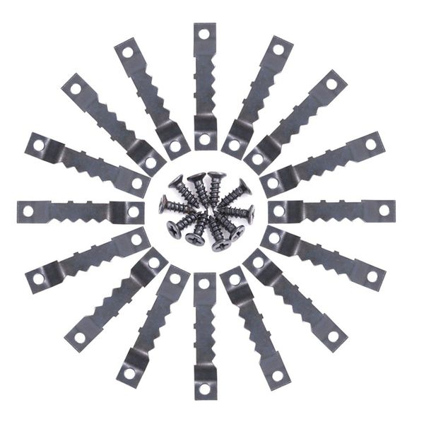 120 pcs sawtooth picture frame hanging hangers double hole with screws, for home decoration creative picture frame hanging (blac
120 pcs sawtooth picture frame hanging hangers double hole with screws, for home decoration creative picture frame hanging (blac