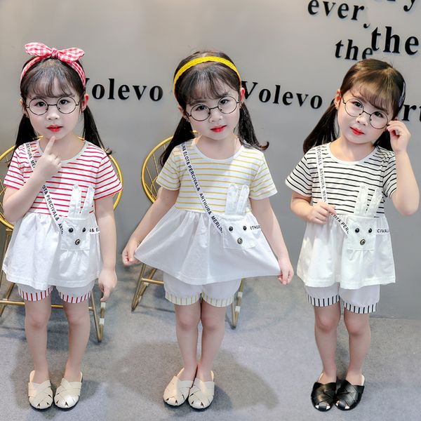 new summer children cotton baby girl clothes stripe cartoon o-neck shirts shorts 2pcs/sets infant kid fashion toddler tracksuits, White
new summer children cotton baby girl clothes stripe cartoon o-neck shirts shorts 2pcs/sets infant kid fashion toddler tracksuits, White