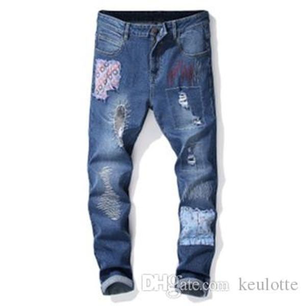 fashionable vintage men torn jeans pants slim fit hip hop denim cool men streetwear denim trousers luxury fashion mens ripped jeans, Blue
fashionable vintage men torn jeans pants slim fit hip hop denim cool men streetwear denim trousers luxury fashion mens ripped jeans, Blue