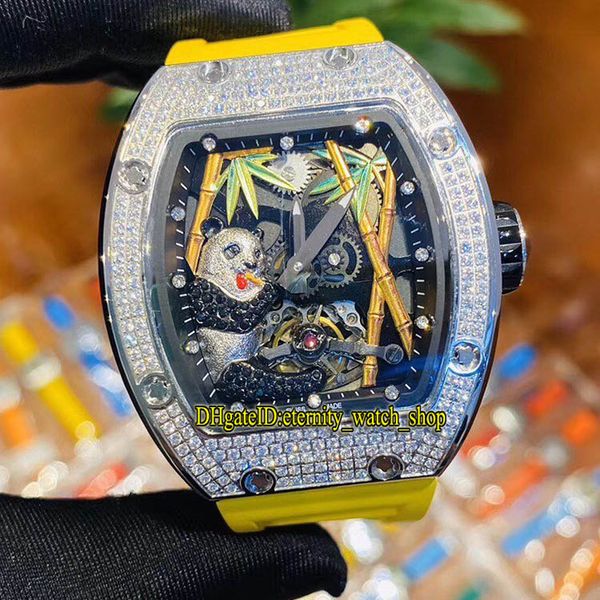 edition rm 26-01 mascot 3d panda tourbillon dial japan miyota mechanical rm26-01 mens watch diamond case rubber luxury designer watches, Slivery;brown
edition rm 26-01 mascot 3d panda tourbillon dial japan miyota mechanical rm26-01 mens watch diamond case rubber luxury designer watches, Slivery;brown