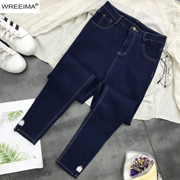 selling korean fashion women jeans patchworks skinny pockets plus size solid color casual pants street style jeans z924, Blue
selling korean fashion women jeans patchworks skinny pockets plus size solid color casual pants street style jeans z924, Blue