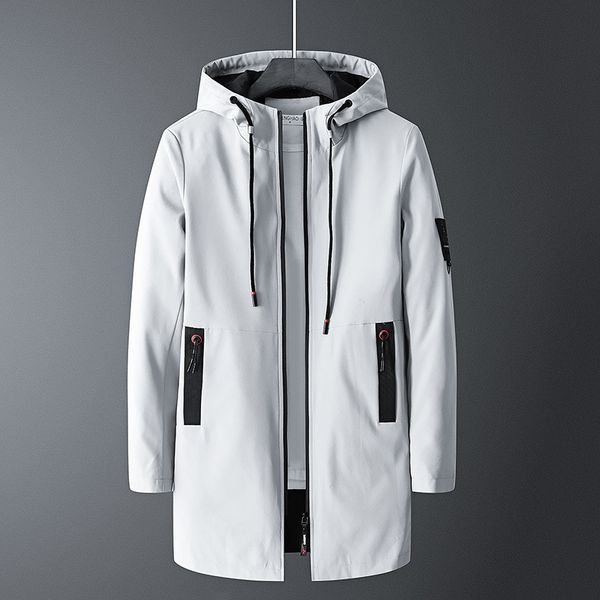 men casual long jacket trench coat male hooded solid windbreaker pocket streetwear, Tan;black
men casual long jacket trench coat male hooded solid windbreaker pocket streetwear, Tan;black