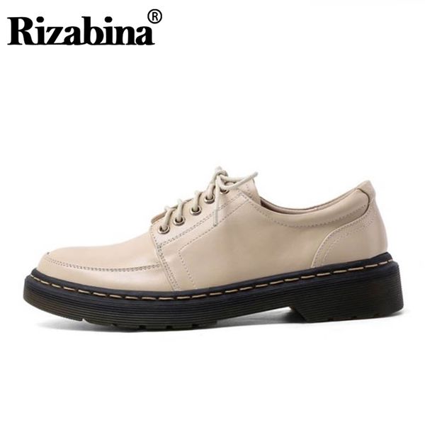rizabina women spring genuine leather pumps lace up casual shoes woman round toe patchwork comfort pumps footwear size 34-40, Black
rizabina women spring genuine leather pumps lace up casual shoes woman round toe patchwork comfort pumps footwear size 34-40, Black