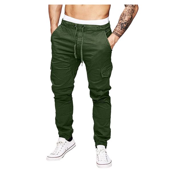 men's sport pure color bandage casual loose sweatpants drawstring cargo pants joggers pantalones hombre streetwear plus size, Black
men's sport pure color bandage casual loose sweatpants drawstring cargo pants joggers pantalones hombre streetwear plus size, Black