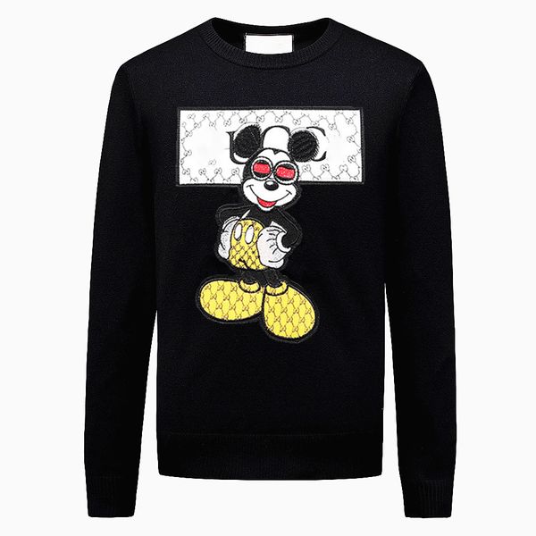 designer mens sweaters new spring autumn brand mens letter printed applique with mouse sweaters luxury mens long sleeve pullover, White;black
designer mens sweaters new spring autumn brand mens letter printed applique with mouse sweaters luxury mens long sleeve pullover, White;black