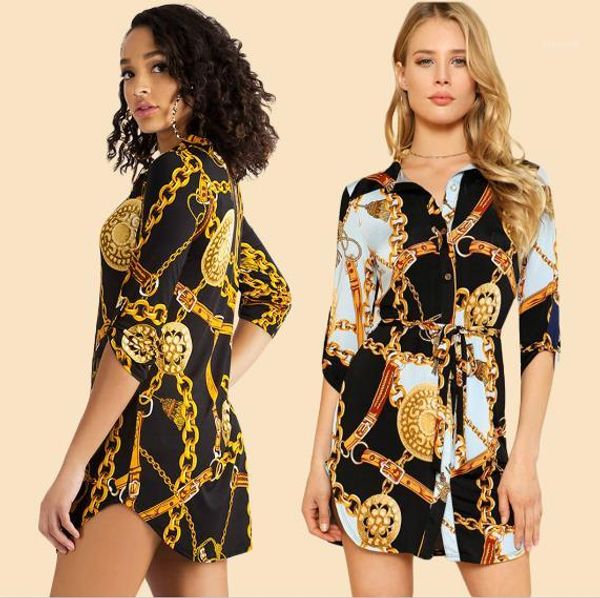 shirt dresses fashion turn-down collar shirt dresses casual half sleeve shirt dresses women clothing women designer printed, Black;gray
shirt dresses fashion turn-down collar shirt dresses casual half sleeve shirt dresses women clothing women designer printed, Black;gray