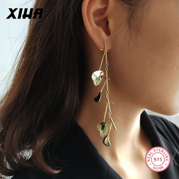 925 sterling silver exaggerated fragmentation long stud earrings for women ladies korean minimalist earings fashion jewelry, Golden;silver
925 sterling silver exaggerated fragmentation long stud earrings for women ladies korean minimalist earings fashion jewelry, Golden;silver