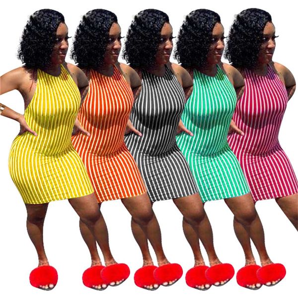 women dresses striped print dress halter sleeveless madi skirts fashion clubwear summer clothing casual cartoon backless dress 3403, Black;gray
women dresses striped print dress halter sleeveless madi skirts fashion clubwear summer clothing casual cartoon backless dress 3403, Black;gray