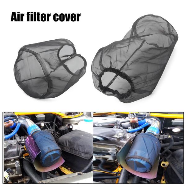 

universal car air filter protective cover waterproof oilproof dustproof for high flow air intake filters black 2019 new