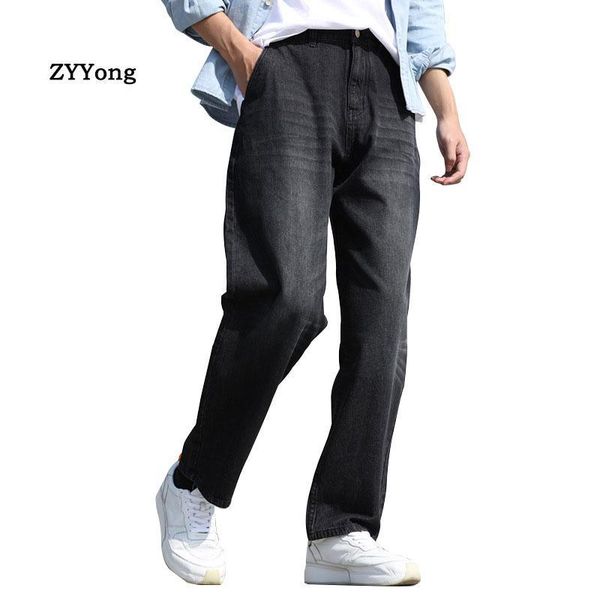 summer thin section breathable men's straight large size loose denim jeans hip hop streetwear wide leg pants black trousers, Blue
summer thin section breathable men's straight large size loose denim jeans hip hop streetwear wide leg pants black trousers, Blue