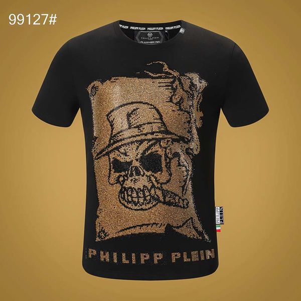 european station summer tide brand fashion wild round neck short-sleeved men's clothing skull drilling social guy handsome t-shirt, White;black
european station summer tide brand fashion wild round neck short-sleeved men's clothing skull drilling social guy handsome t-shirt, White;black