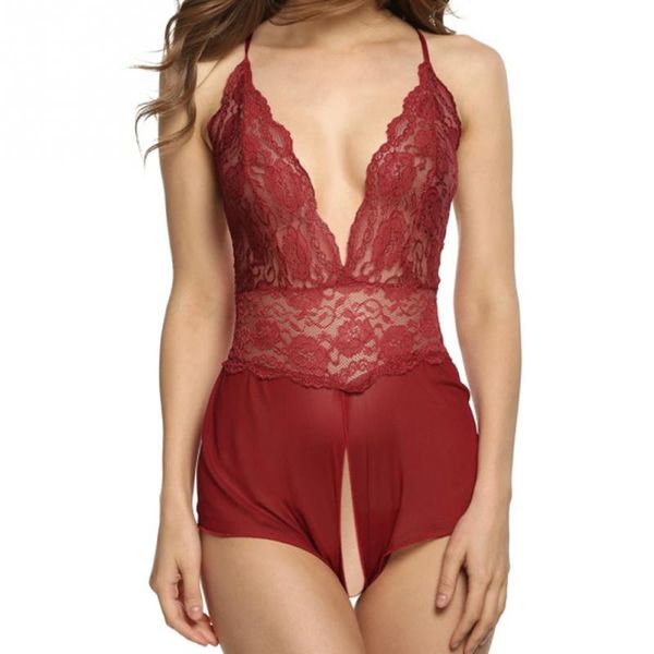 lace stitching lingerie women night dress deep v-neck sleepwear lady erotic nightwear pijama femme black/red/purple/blue
lace stitching lingerie women night dress deep v-neck sleepwear lady erotic nightwear pijama femme black/red/purple/blue