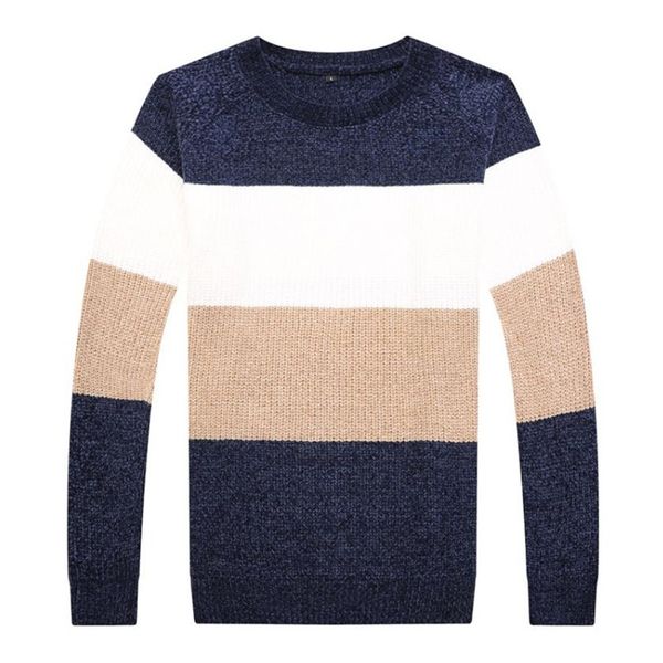 new men's autumn and winter thick long-sleeved knit sweater pullover casual color matching thickening shirt pullover, White;black
new men's autumn and winter thick long-sleeved knit sweater pullover casual color matching thickening shirt pullover, White;black