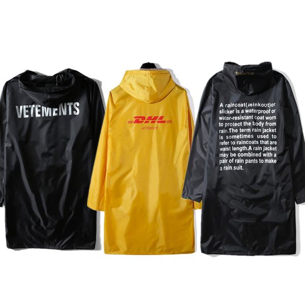 vetements dhl jackets men womenoversized raincoat outerwear coats waterproof windbreaker letter printed vetements jacket, Black;brown
vetements dhl jackets men womenoversized raincoat outerwear coats waterproof windbreaker letter printed vetements jacket, Black;brown