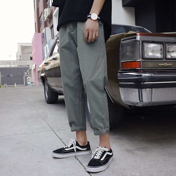 men's casual pants 2020 spring and summer new handsome solid color loose comfortable casual pants young men's fashion trend, Black
men's casual pants 2020 spring and summer new handsome solid color loose comfortable casual pants young men's fashion trend, Black